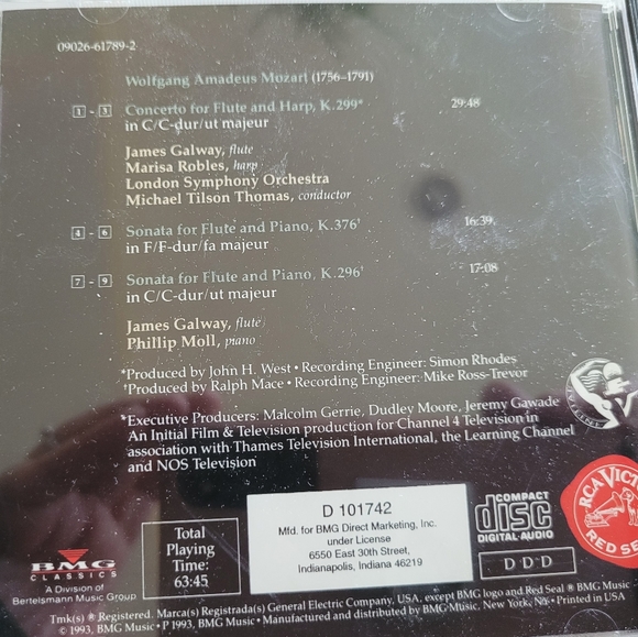 JAMES GALWAY--MOZART - Picture 2 of 2